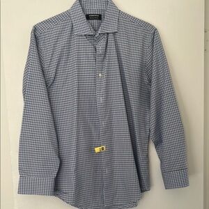 Nordstrom Blue Dress Shirt with Spread Collar